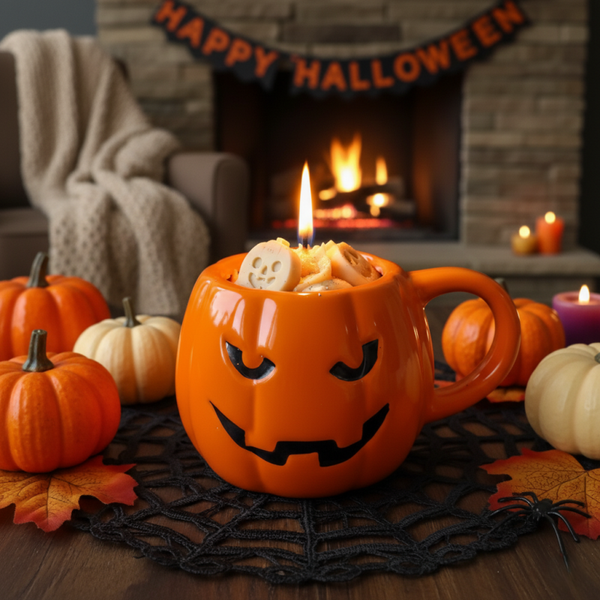 🎃 Halloween pompoen – Geurkaars