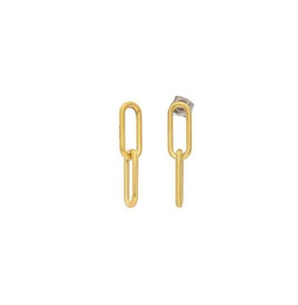 Boccia oorhangers verguld paperclip