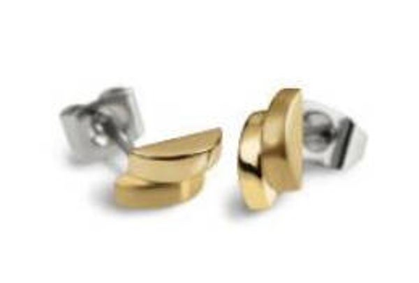 Boccia oorknoppen verguld