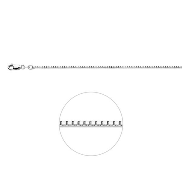 Zilveren ketting venetiaans 38cm