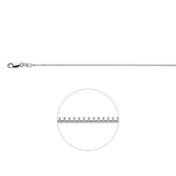 Zilveren ketting venetiaans 42cm