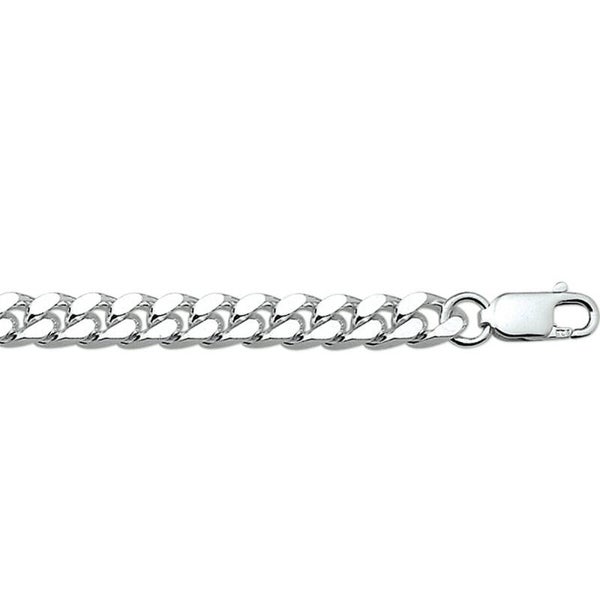 Zilveren ketting 50 cm gourmet 6 zijden geslepen 5.5 mm