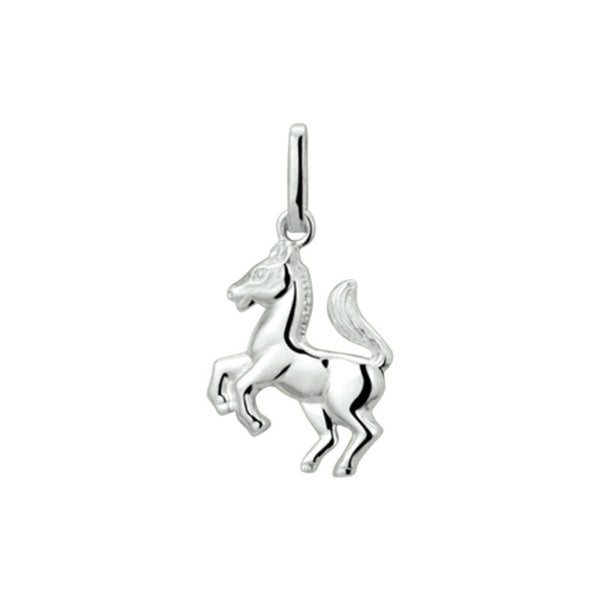 Zilveren hanger paard
