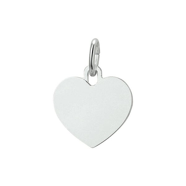 Zilveren graveerhanger hart