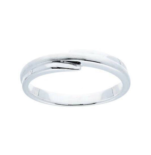 Zilveren ring met simpele spiraal