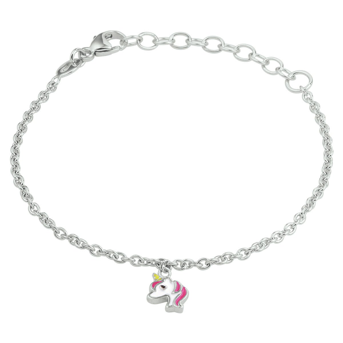 Zilveren armband met eenhoorn