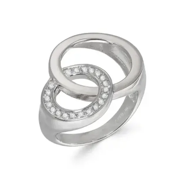 Ring met ineengestrengelde cirkels