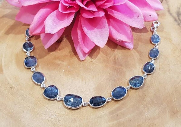 Teal Kyaniet armband