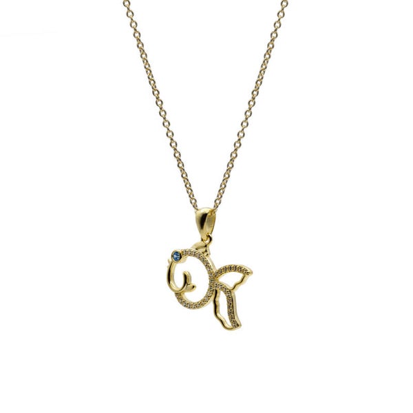 Vergulde ketting met vis