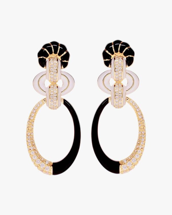 Vergulde oorhangers Royal