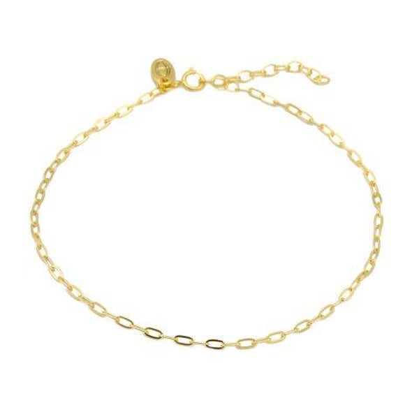 Karma enkelbandje Oval Chain Verguld