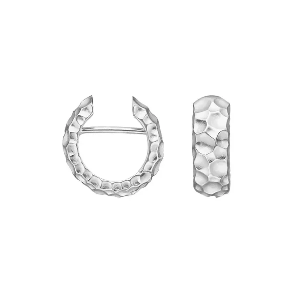 Zilveren oorringen Heide