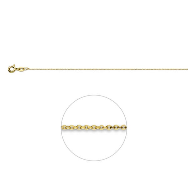 Gouden ketting anker 42cm