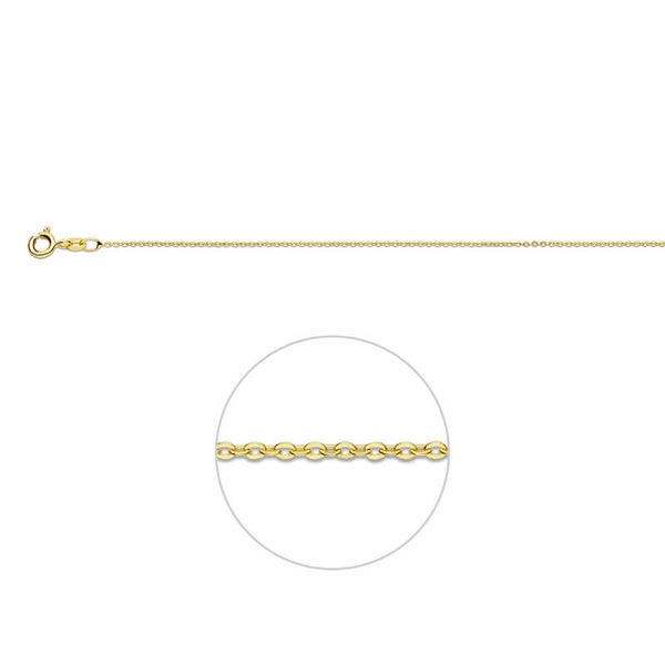 Gouden ketting anker 41 - 43 - 45cm