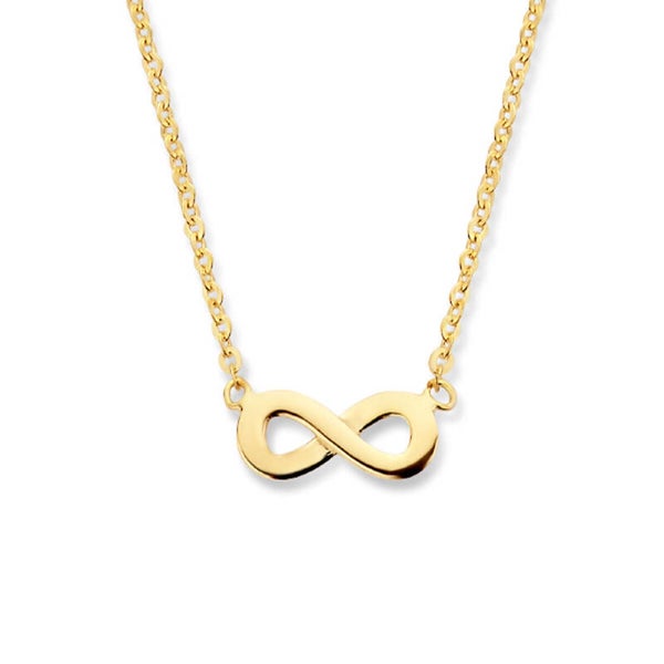 Gouden ketting infinity