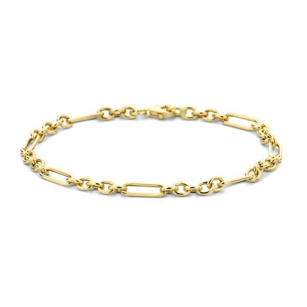Gouden armband lange anker