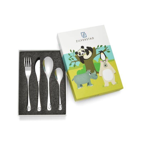 Kinderbestek Wildlife, Zilverstad