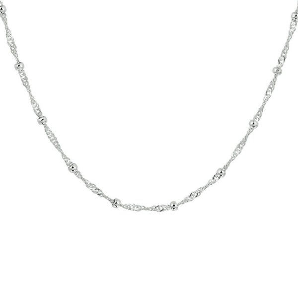 Collier singapore en bolletjes 2,5 mm