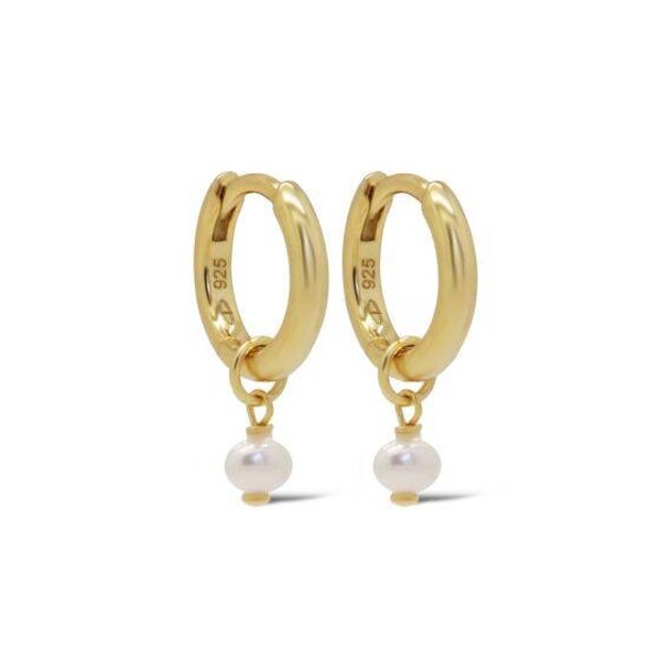 Vergulde oorringen Pixie Pearl