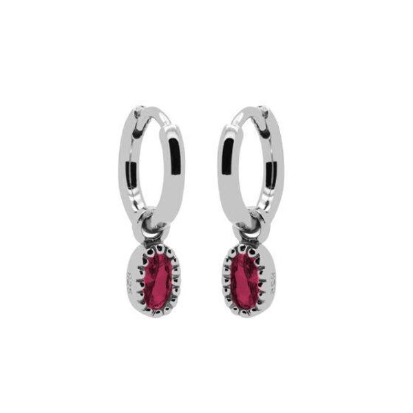 Zilveren oorringen Ruby Lauren