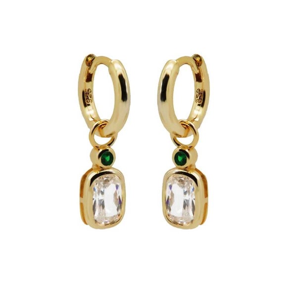 Hinged Hoops HEATHER Goldplated