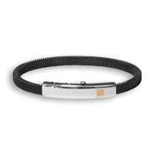 BR-COSMO 4P Borsari armband zwart