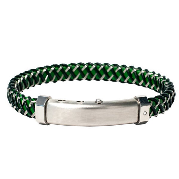 BR M CARLO 09 Borsari armband groen met diamant