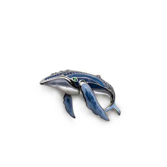 Bultrug walvis broche