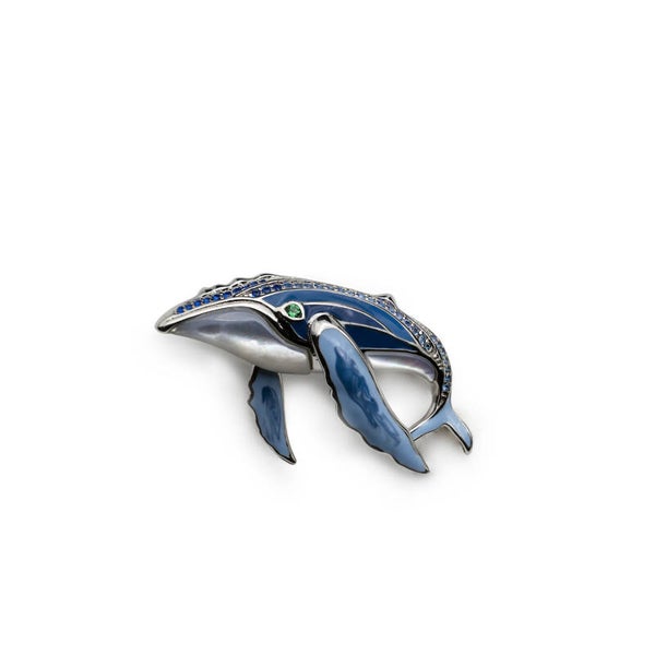 Bultrug walvis broche