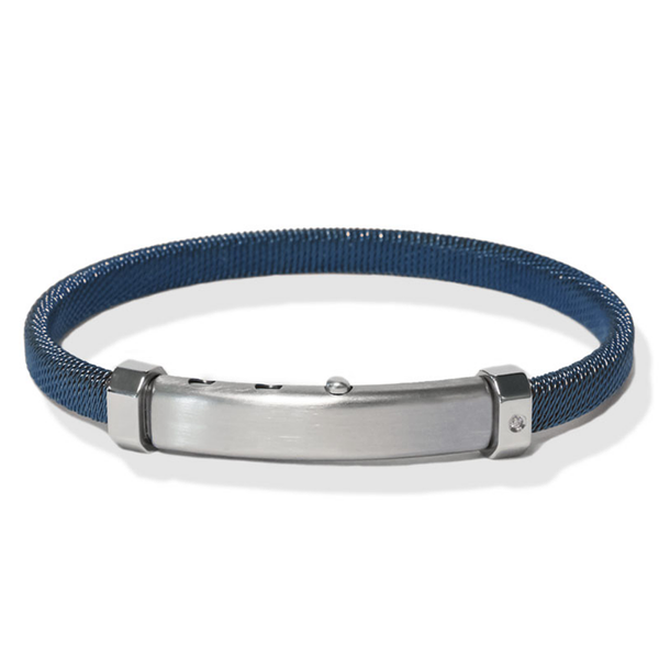 BR AUDACE  Borsari STAU 17 armband blauw met diamant