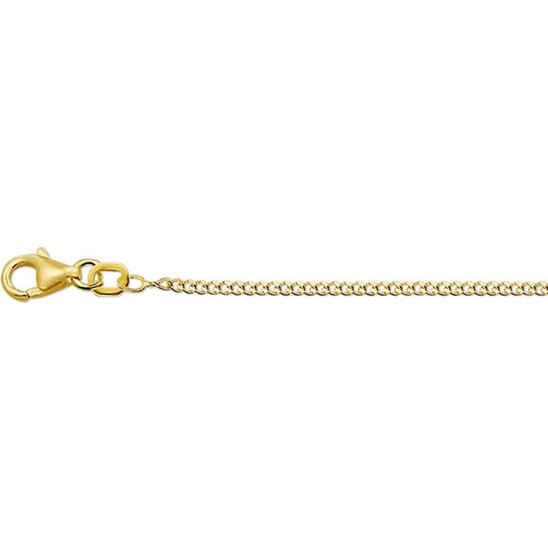 Collier gourmette 4-zijdes geslepen 1,4 mm 41 - 43 - 45 cm