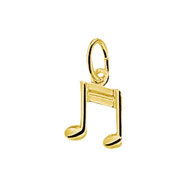 Gouden hanger muzieknoot