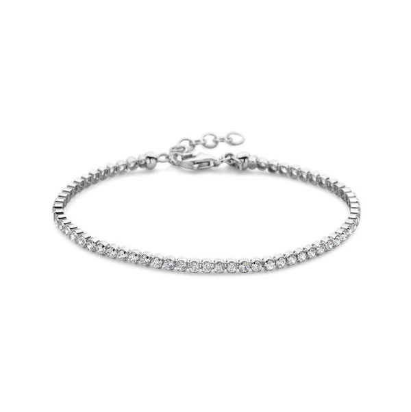 tennisarmband zirkonia 2,5 mm 16 + 3 cm