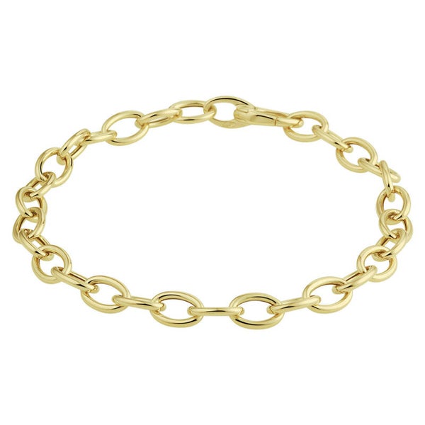 Armband geelgoud anker