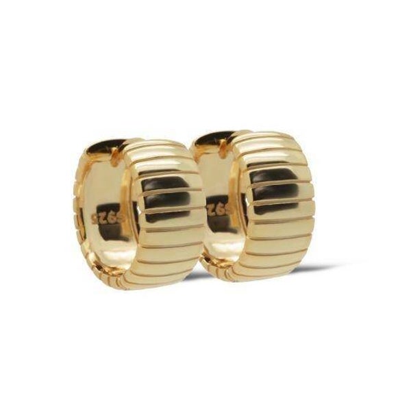Vergulde oorringen Ripple Gina