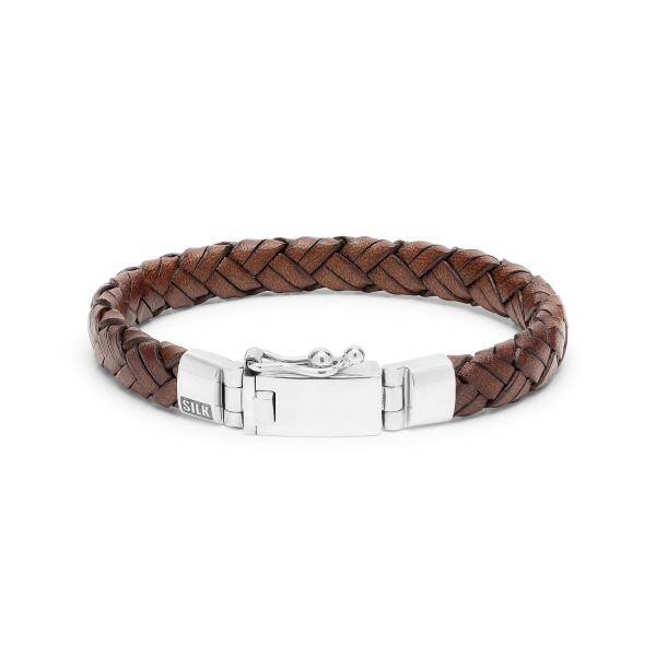 761BRN Armband Double fox 21cm