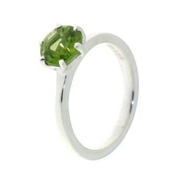 Zilveren ring Peridot