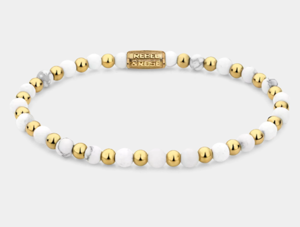 Mix Virgin White Yellowgold - Gold Plated