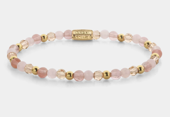 Roses and Cherry Glam Rocks - Gold Plated