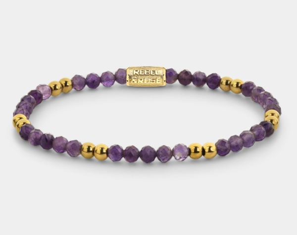 Purple & Yellowgold Glam Rocks