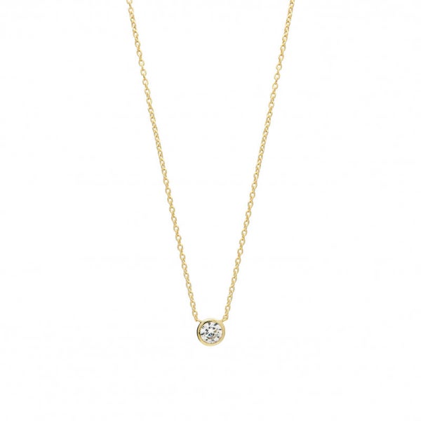 Simpele zilver vergulde ketting