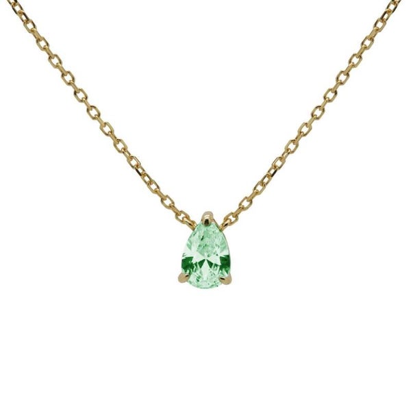 Karma ketting JULIA OCEAN GREEN goldplated