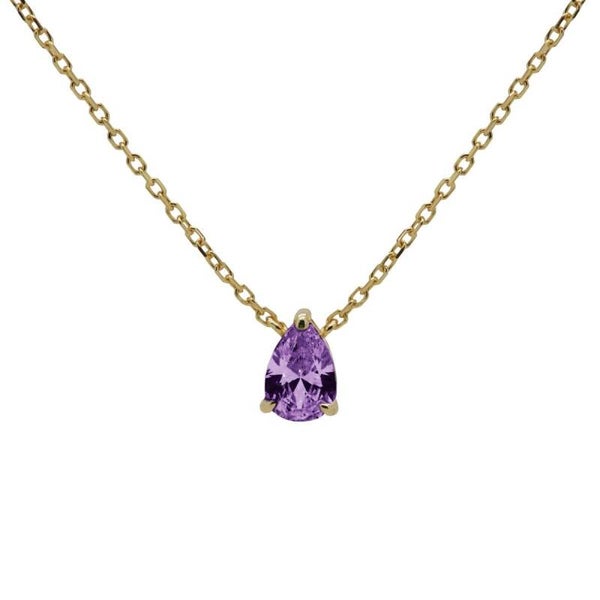 Karma ketting JULIA LAVENDER goldplated