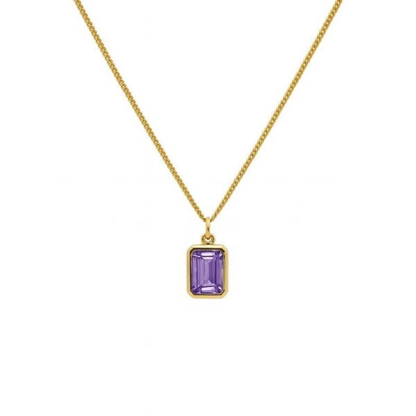 Karma ketting LIV LAVENDEL goldplated