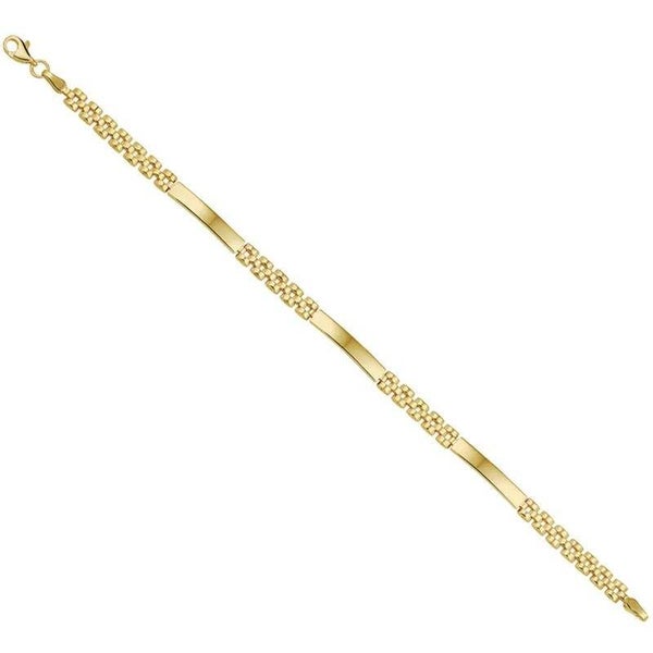 Gouden armband panter plaat