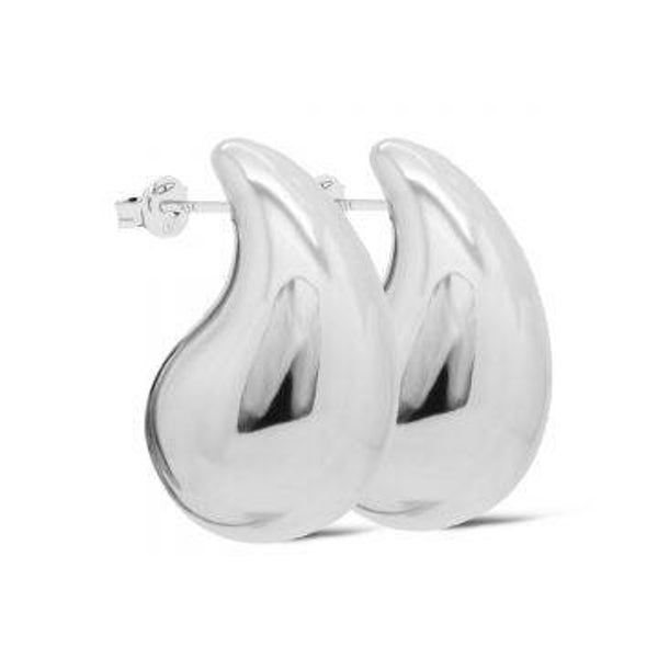 Classis Drop Oorstekers 30 mm Zilver