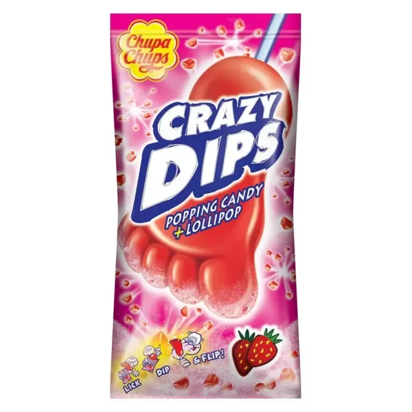 Sucette Fraise Pieds ( a l'unité )
