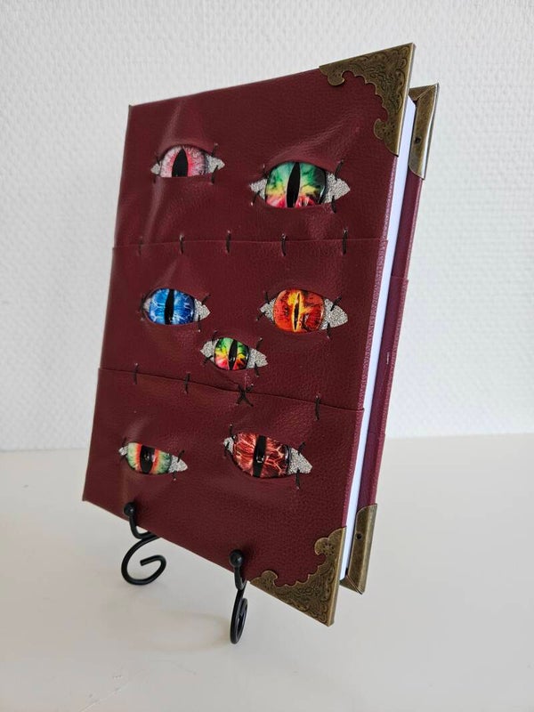 A5 Vinröd Blankt papper