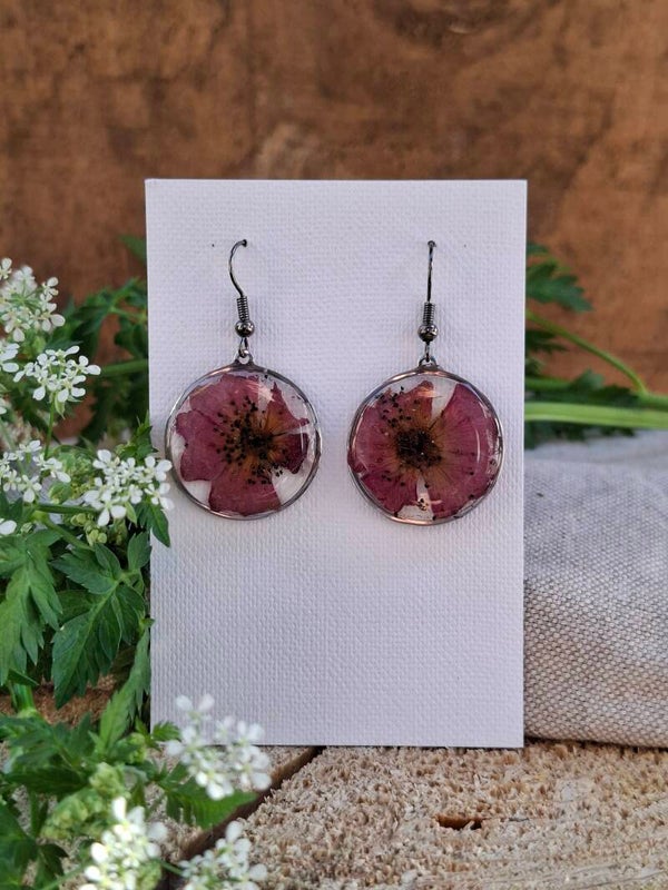 Boucles d’oreilles roses