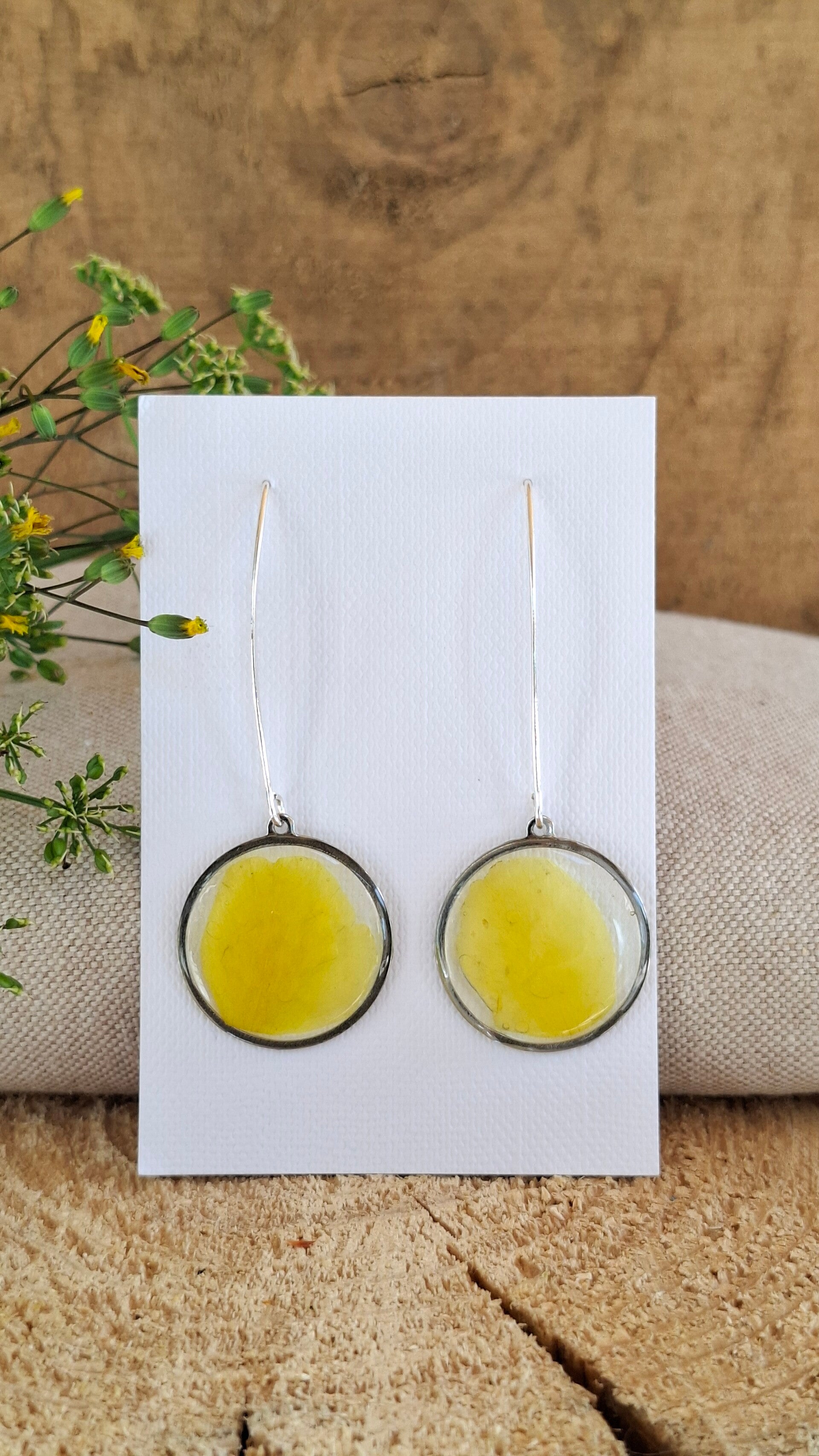 Boucles d'oreilles Pivoine